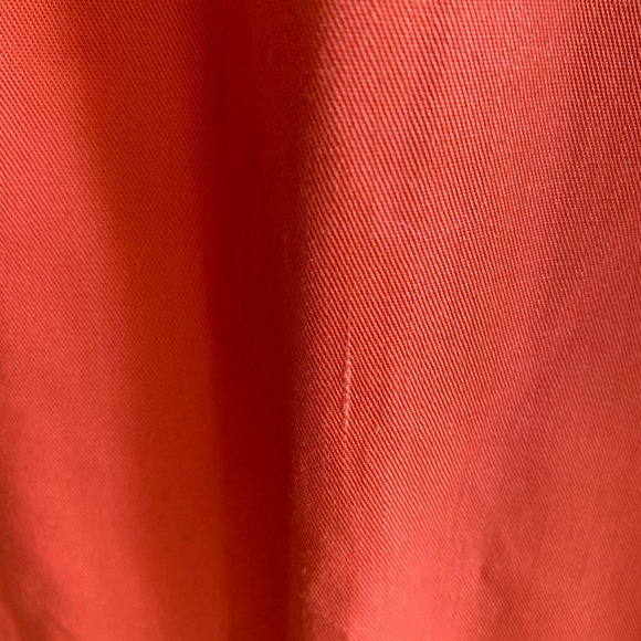 VINTAGE Strappy color-blocked sundress Coral, tan, & white Belted waist Size 10 - Picture 7 of 11